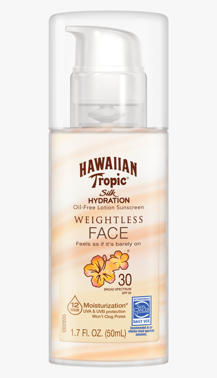 Y301724700 Us Sc Ht Silk Hydration Weightless Face - Hawaiian Tropic, HD Png Download, Free Download