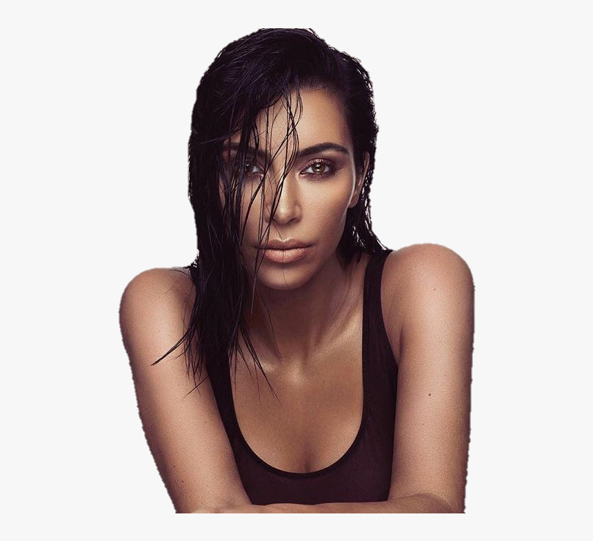 Editing, Transparent, And Kim Kardashian Image - Kim Kardashian Wet Hair Photoshoot, HD Png Download, Free Download
