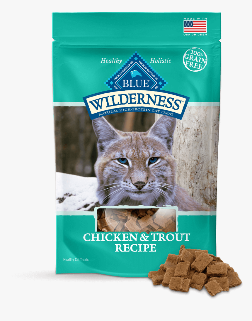 Blue Wilderness Chicken & Trout Cat Treats Cat Treats - Cat Snacks Blue Buffalo, HD Png Download, Free Download