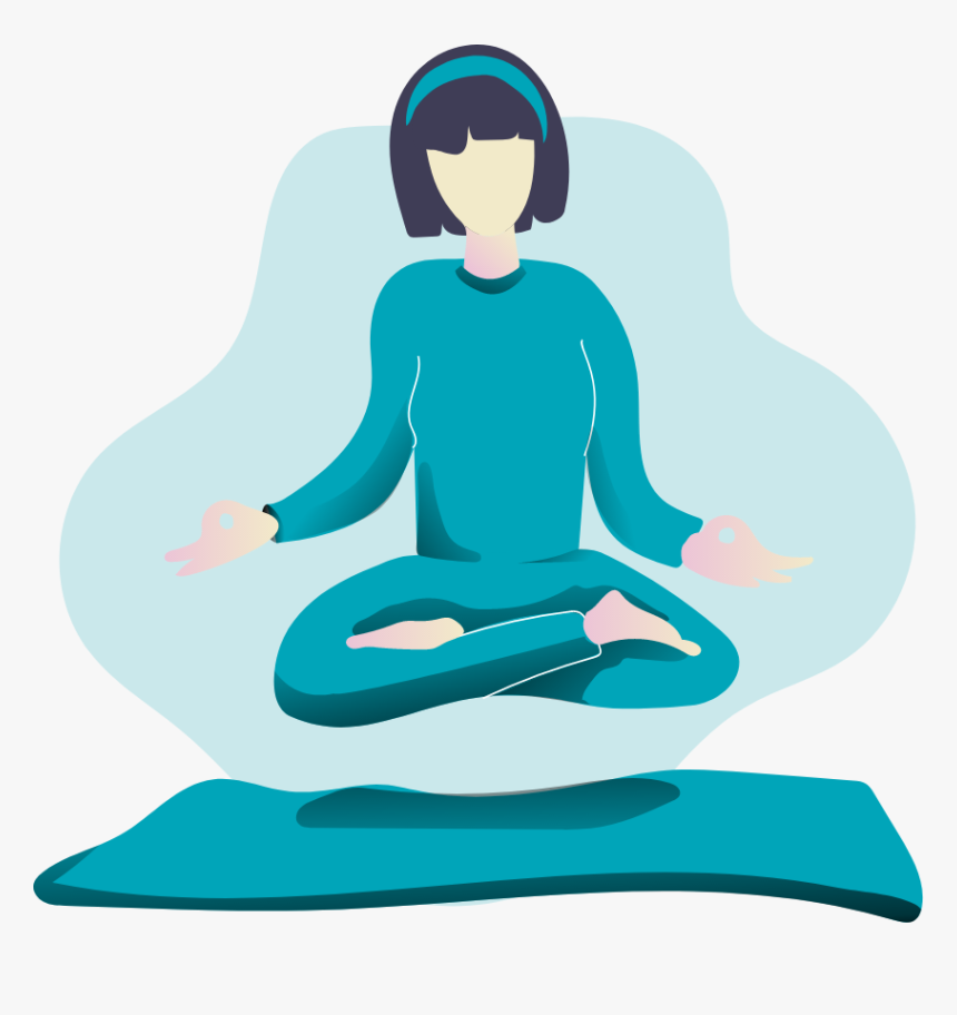 Yoga -01 - Onboarding Screen Meditate, HD Png Download, Free Download