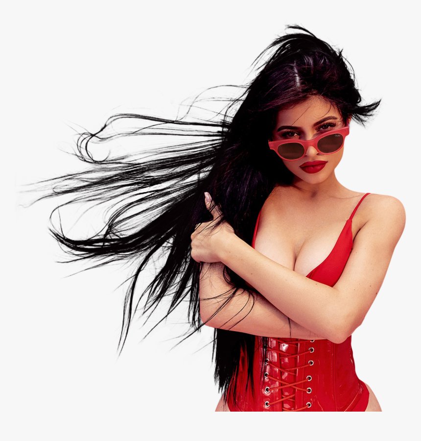 Kylie Jenner, Kylie, And Red Image - Cat Eye Red Sunglasses, HD Png Download, Free Download