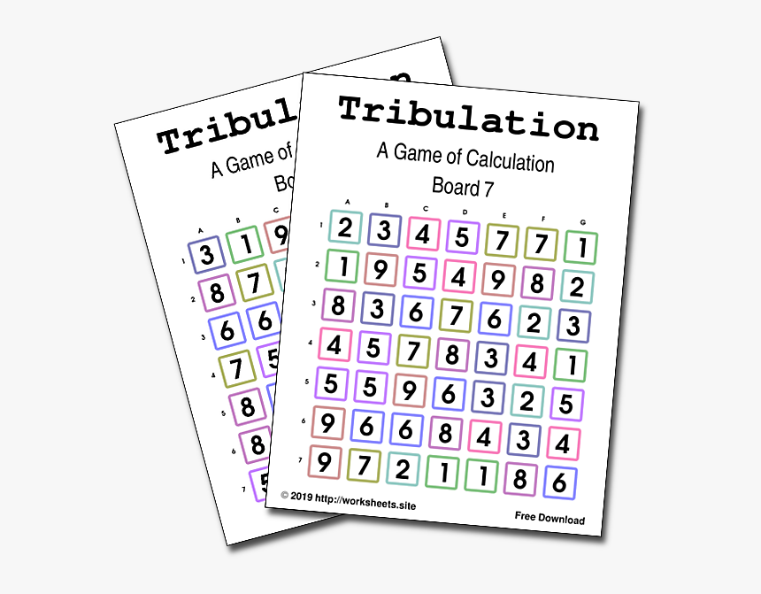 Tribulation Calculation Printable Game - Math Maze Addition And Subtraction, HD Png Download, Free Download