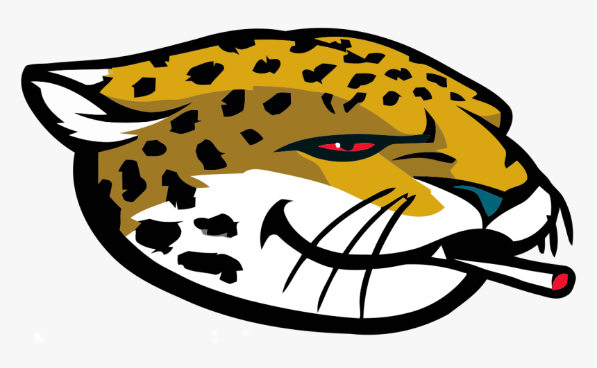 Jacksonville Jaguars Smoking Weed Logo Iron On Transfers - Jacksonville Jaguars Logo Png, Transparent Png, Free Download