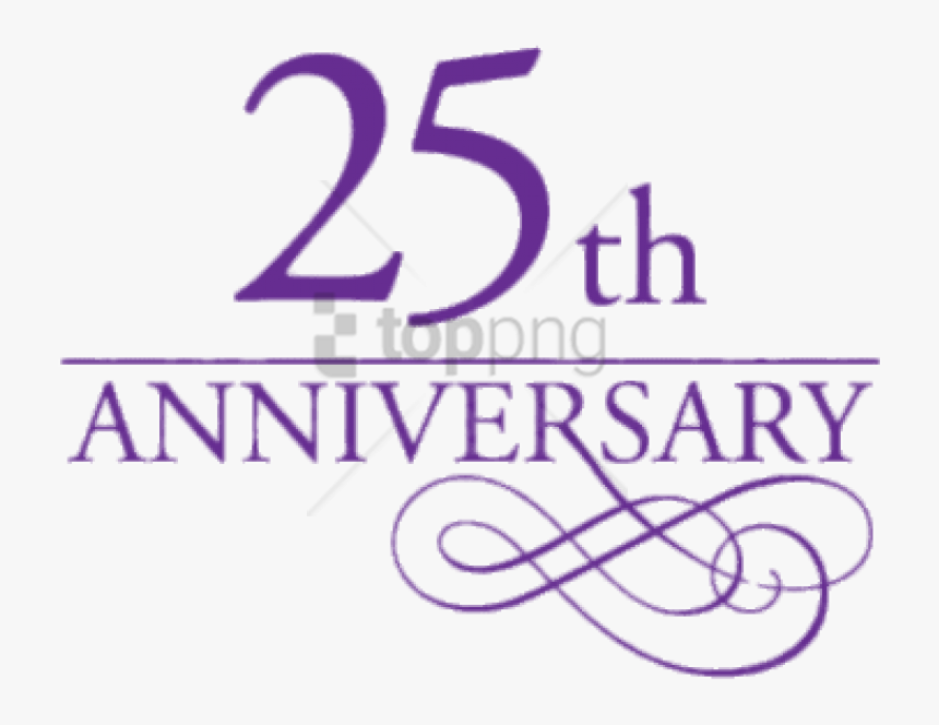 Free Png 25th Anniversary Purple Letters Png Image - Lavender, Transparent Png, Free Download