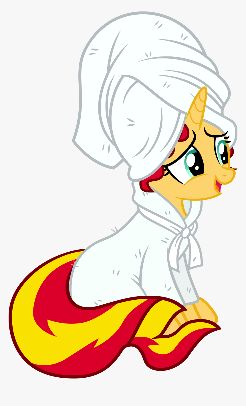 Towel Vector Spa - My Little Pony Sunset Shimmer Looking, HD Png Download, Free Download