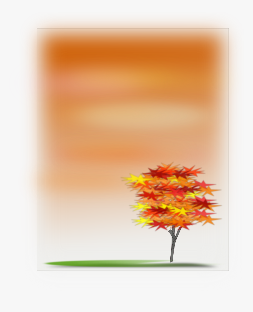 Autumn Clip Arts - Pohon Musim Gugur Kartun, HD Png Download, Free Download