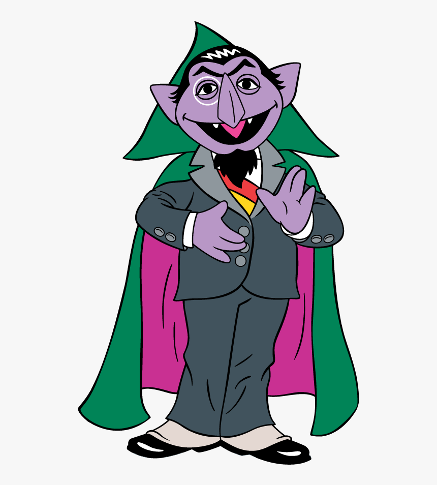 Clipart Of Count, Street And Von - Count Von Count Cartoon, HD Png Download, Free Download