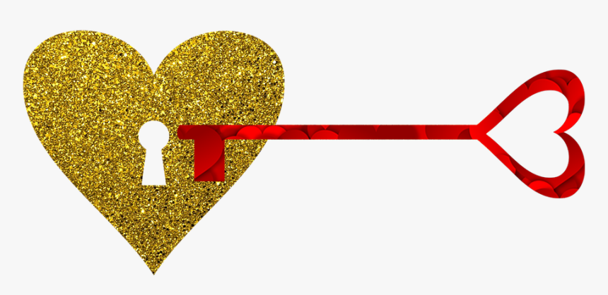 Golden Heart Valentine, HD Png Download, Free Download
