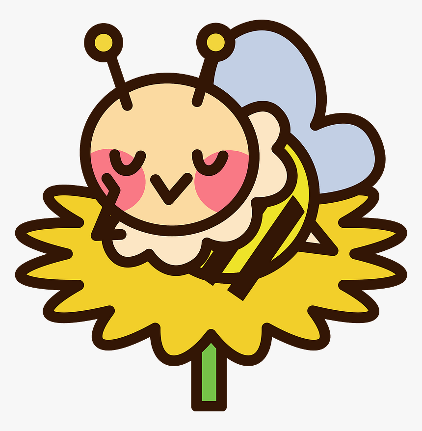 Honey Bee Insect Clipart - 卡通 可愛 蜜蜂, HD Png Download, Free Download