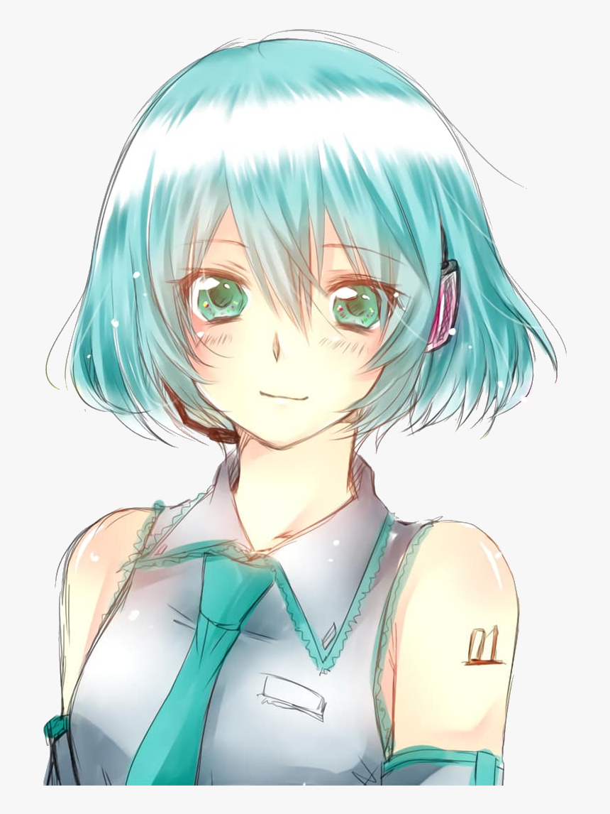 Hatsune Miku Artwork - Hatsune Miku Short Hair, HD Png Download, Free Download
