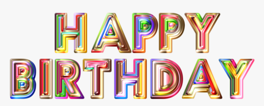 Happy Birthday Word Art - Happy Birthday Background Wallpaper Hd, HD Png Download, Free Download