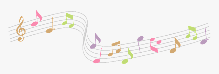 Musical Notes Clipart - Flowing Musical Notes Png, Transparent Png, Free Download