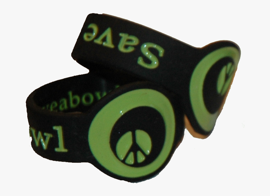 2 Pack Black Green Peace Bowl Savers For Glass Smoking, - Wristband, HD Png Download, Free Download
