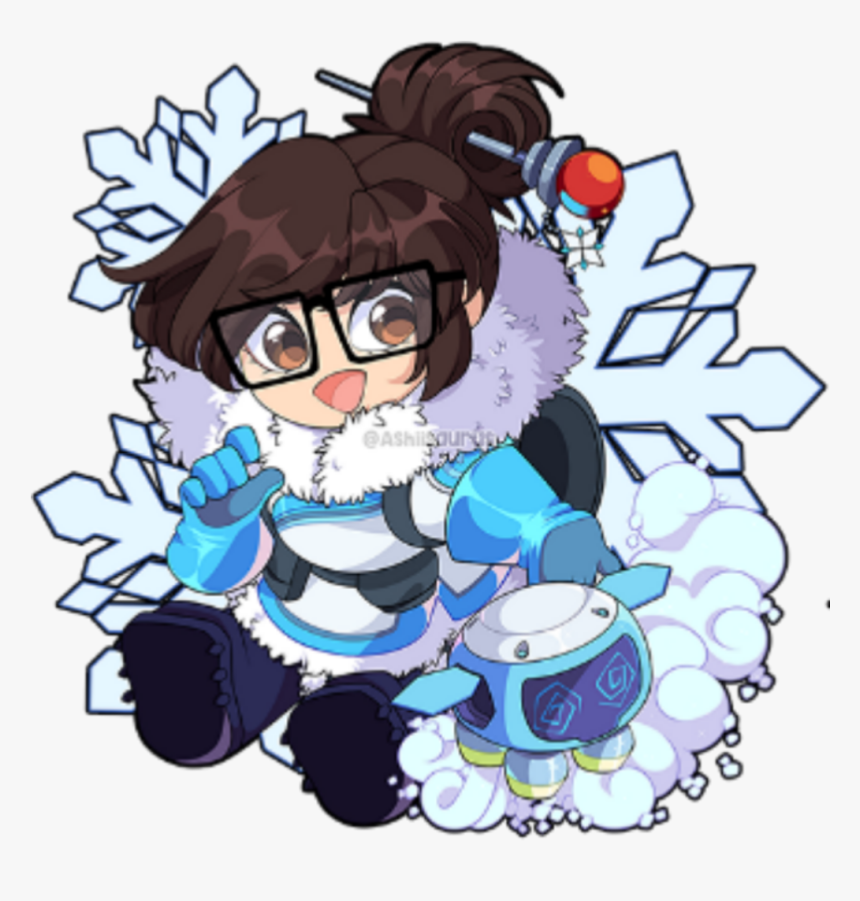#overwatch #mei #overwatchmei #ice #snow #blue #chibi - Cartoon, HD Png Download, Free Download