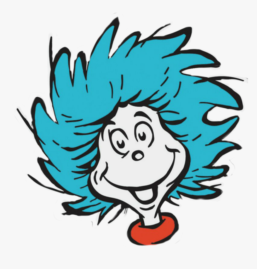 #thing1 #thing2 #seuss - Thing One And Thing Two Heads, HD Png Download, Free Download