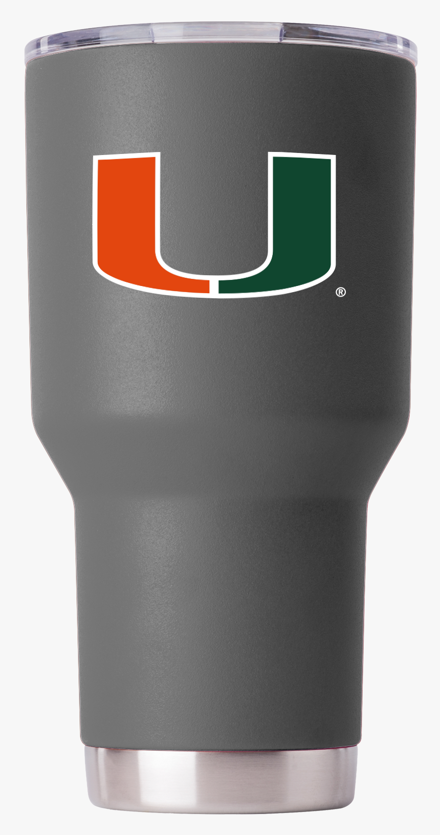 Miami Hurricanes 30 Oz Gray Tumbler - Soft Drink, HD Png Download, Free Download