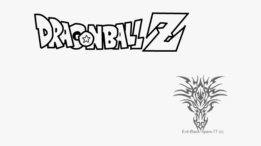 Dragon Ball Z Logo Sketch, HD Png Download, Free Download