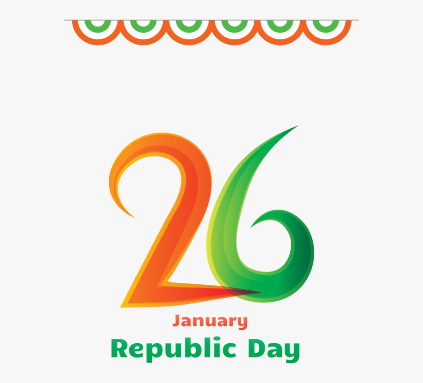 Transparent India Republic Day Text Font Logo For 26, HD Png Download, Free Download