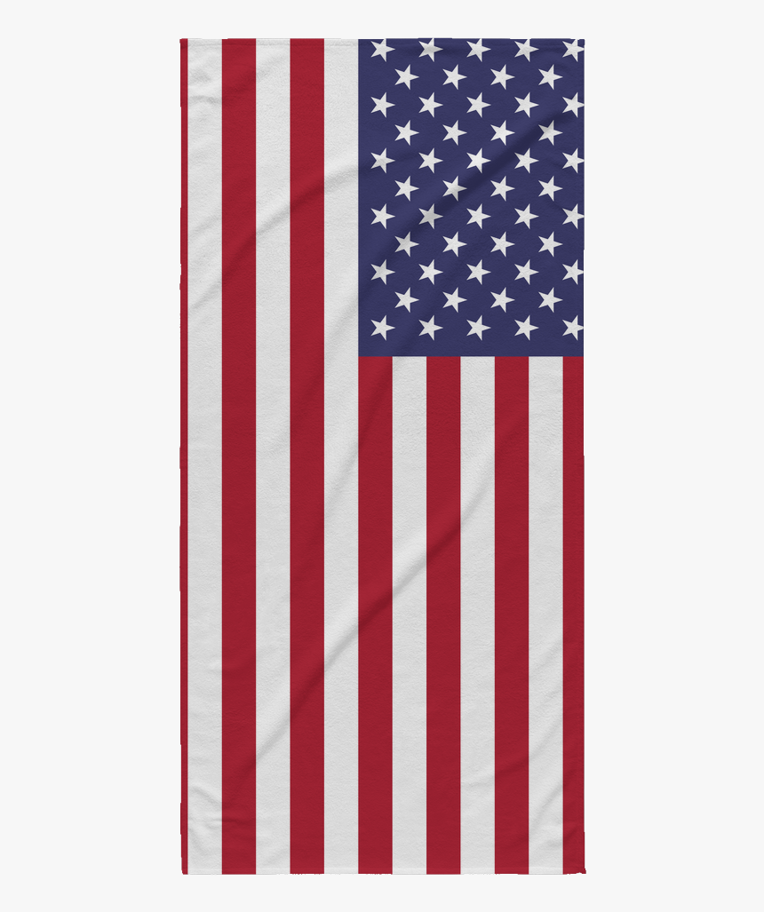 Towel Transparent Beach - American Flag, HD Png Download, Free Download