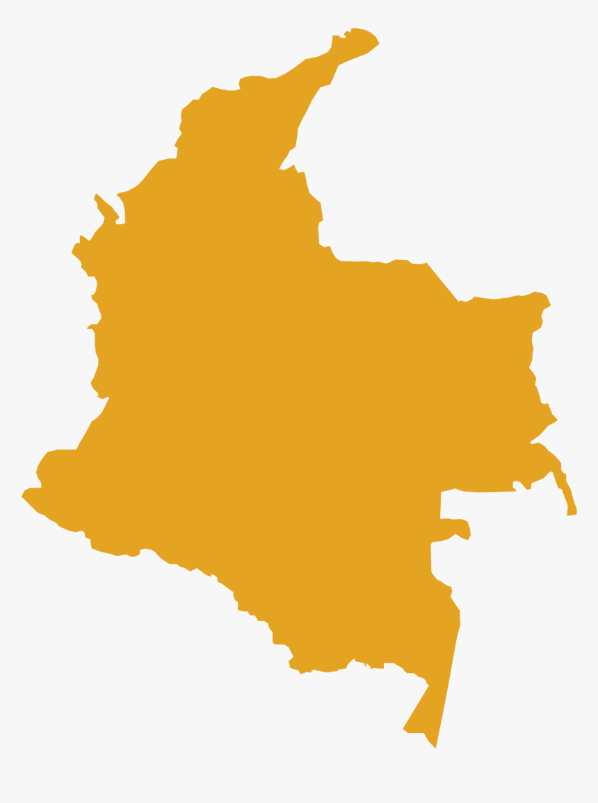 Colombia Capital Map , Png Download - Colombia Flag On Country Png, Transparent Png, Free Download