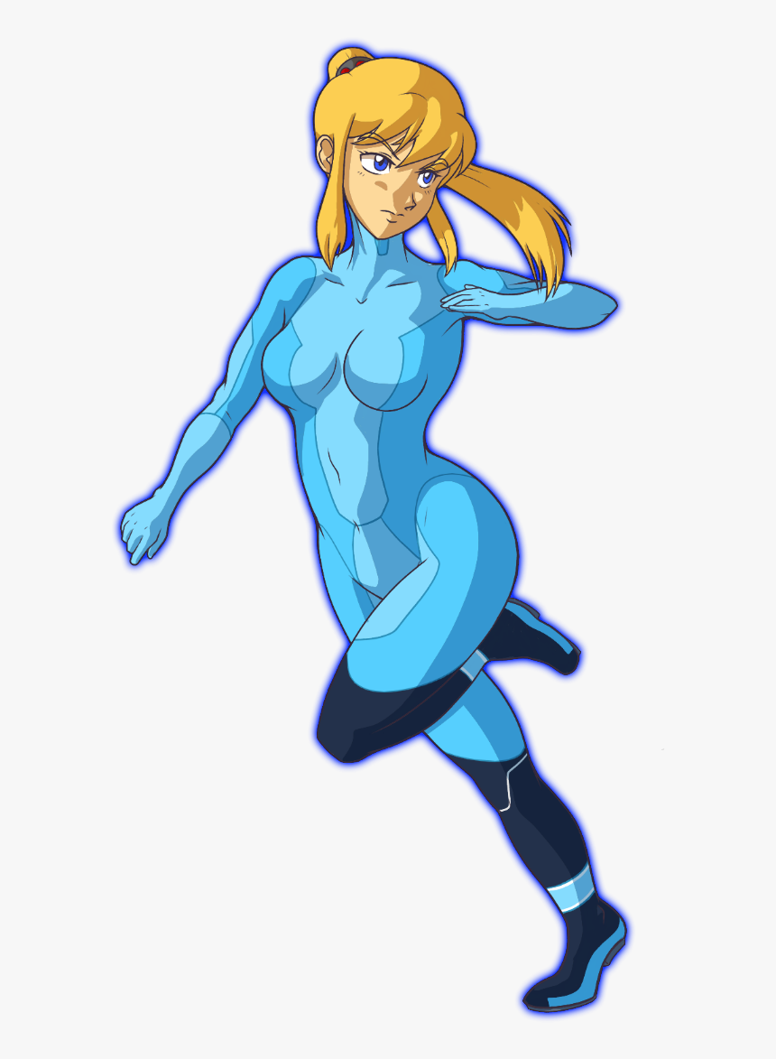 Zero Suit Samus - Cartoon, HD Png Download, Free Download