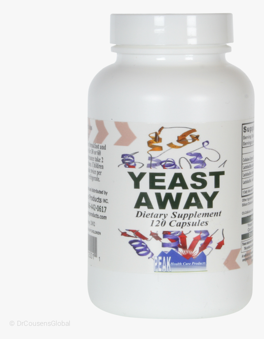Yeast Away, 120 Capsules - Strawberry, HD Png Download, Free Download