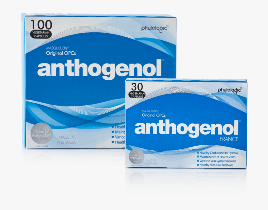 Anthogenol Capsules Products - Packaging And Labeling, HD Png Download, Free Download