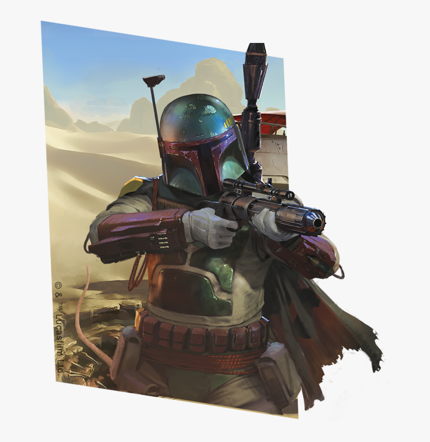 Shooting Boba Fett Flying, HD Png Download, Free Download