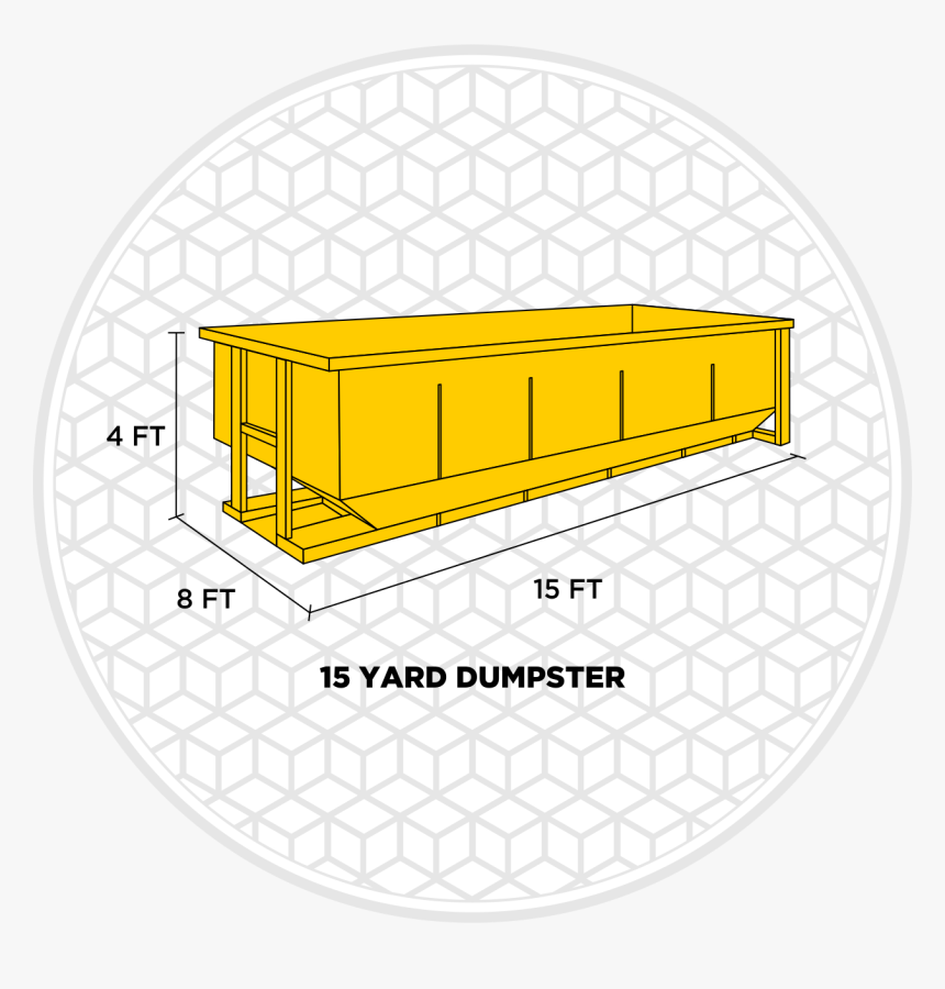 15 Yard Roll Off Dumpster - Circle, HD Png Download, Free Download