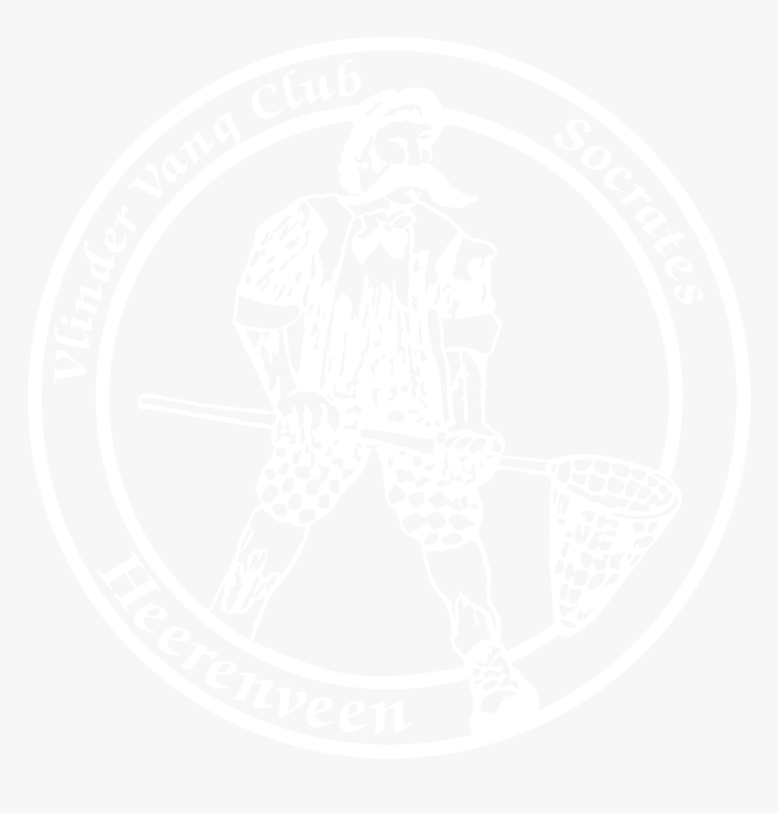 Vlinder Vang Club Socrates Logo Black And White - Hockey Puck, HD Png Download, Free Download