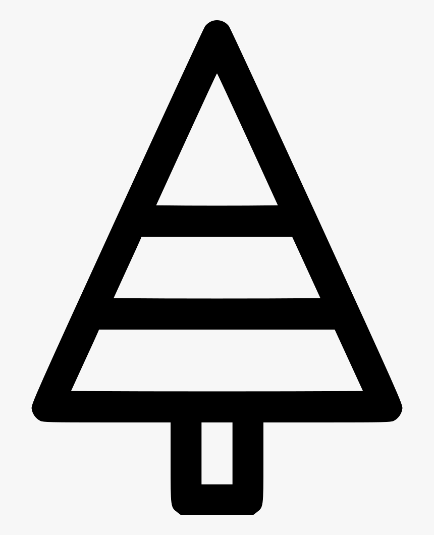 Tree Evergreen - Triangle, HD Png Download, Free Download