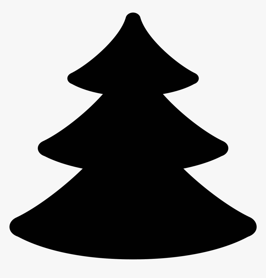 A Tree With Three Levels Of Branches, With The Top - Conifers Icon, HD Png Download, Free Download