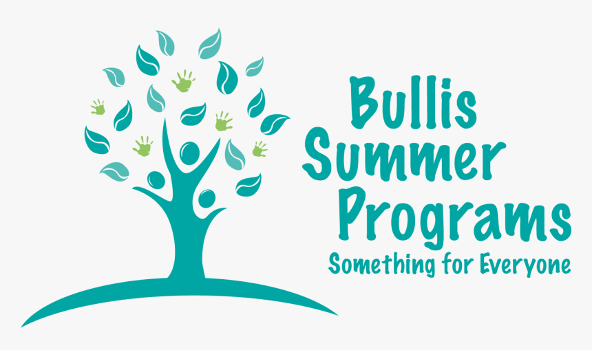 Bullis Camp Logo Teal And Green Tree Text, HD Png Download, Free Download