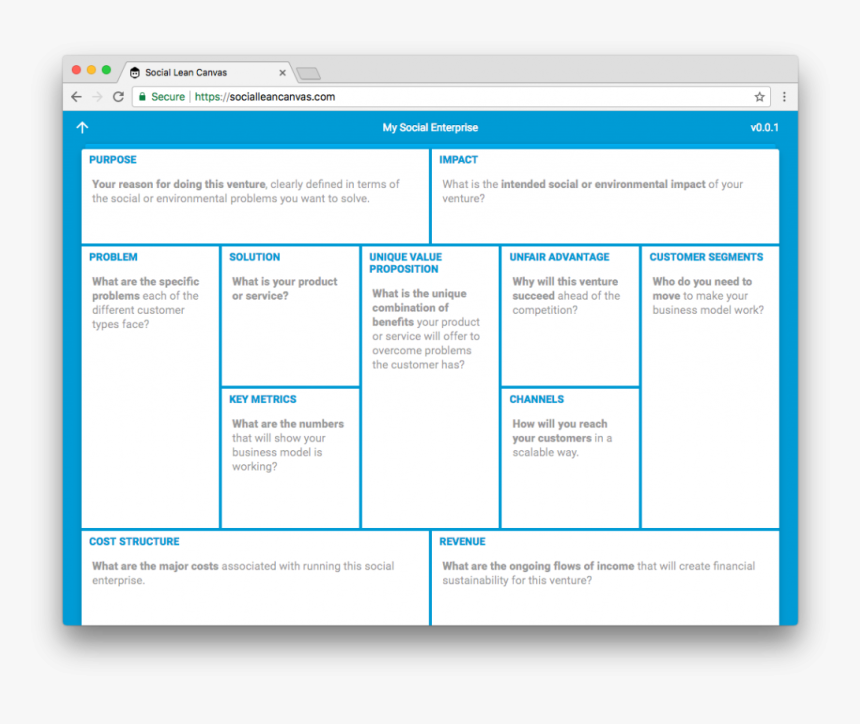 Social Lean Canvas, HD Png Download, Free Download