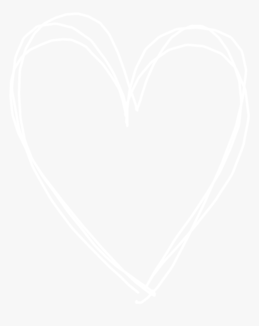 #doodle #scribble #heart #love #white #lines #outline - Johns Hopkins Logo White, HD Png Download, Free Download