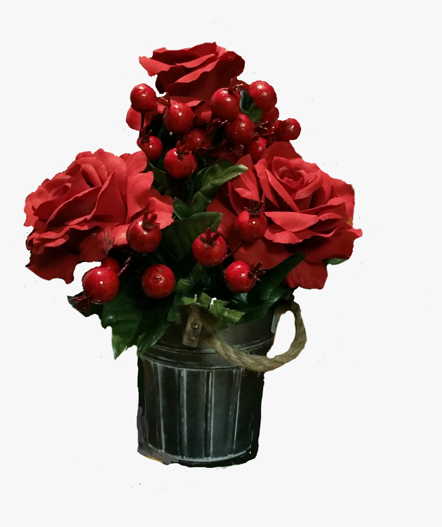 #flowers #berries #red #sticker - Garden Roses, HD Png Download, Free Download
