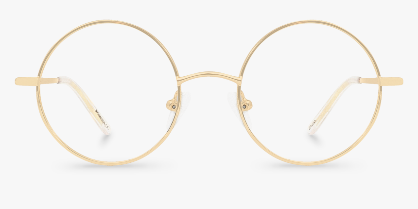 Golden Round Glasses, HD Png Download, Free Download