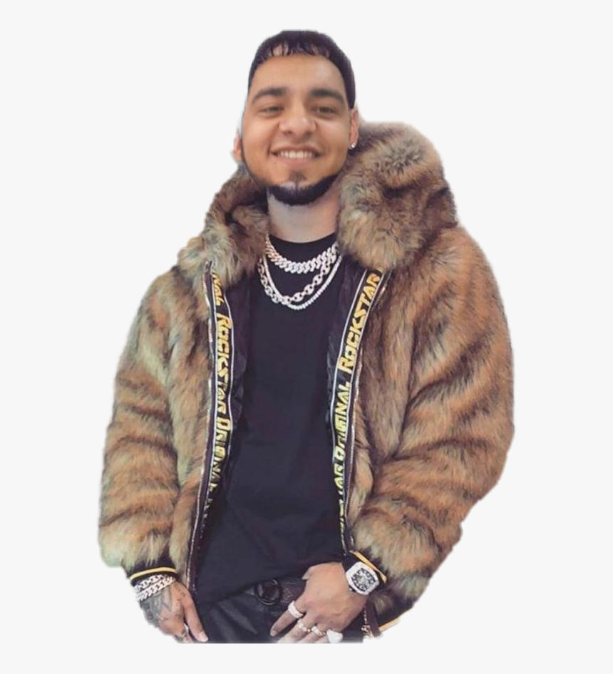 Popular And Trending Anuelaa Stickers On Picsart Png - Anuel Aa Fur Jacket, Transparent Png, Free Download