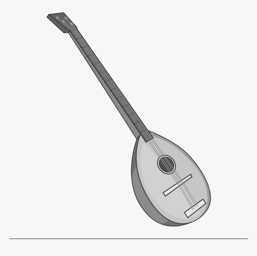 Saz Silüet Png, Transparent Png, Free Download