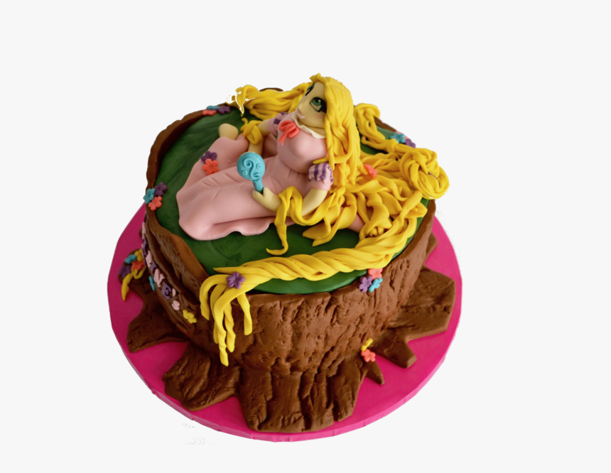 Transparent Tree Log Png - Rapunzel Chocolate Cake, Png Download, Free Download