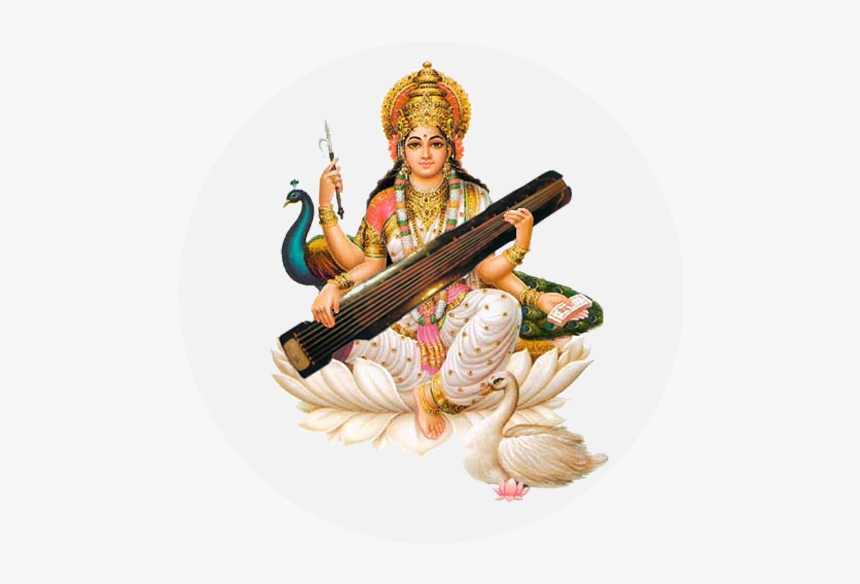 Saraswati Puja - Saraswati Mata Png Hd, Transparent Png, Free Download
