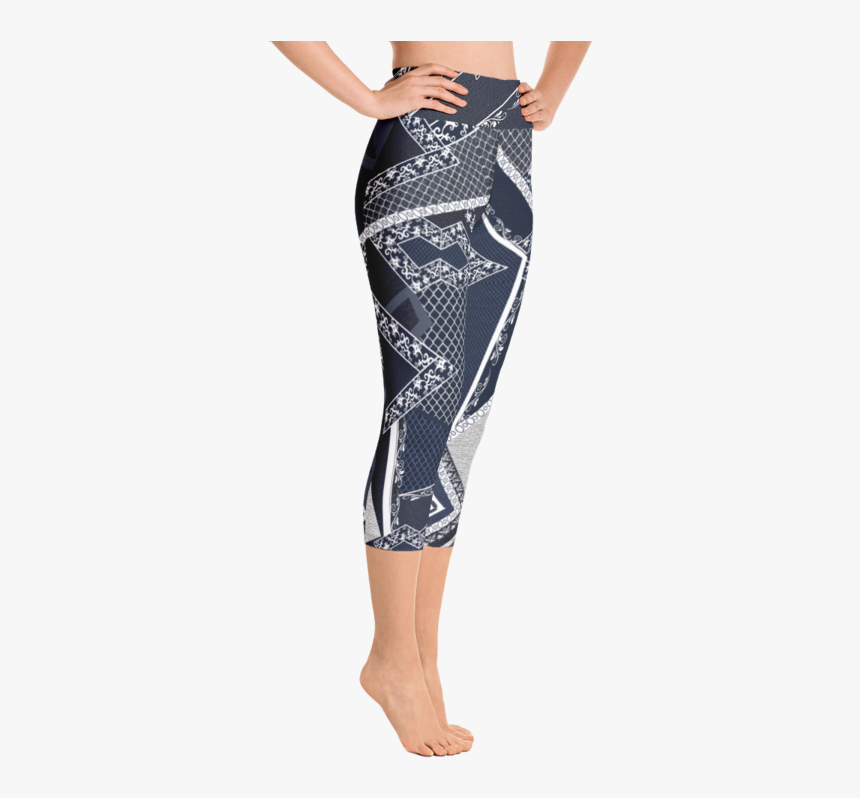 Abstract Kaju Brazil Yoga Capri Leggings - Leggings, HD Png Download, Free Download