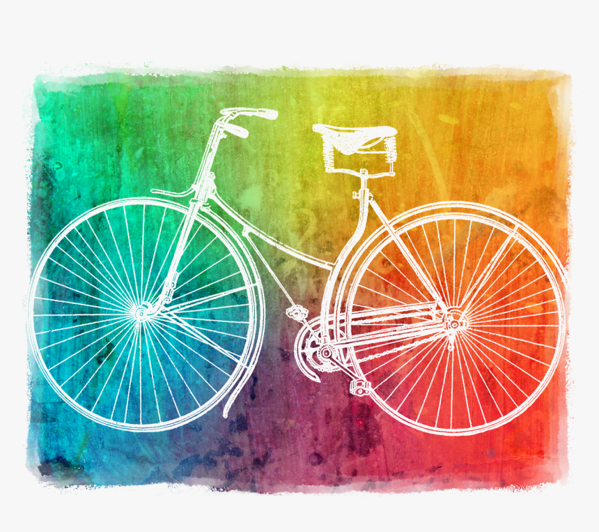 Colorful Bicycle Png, Transparent Png, Free Download