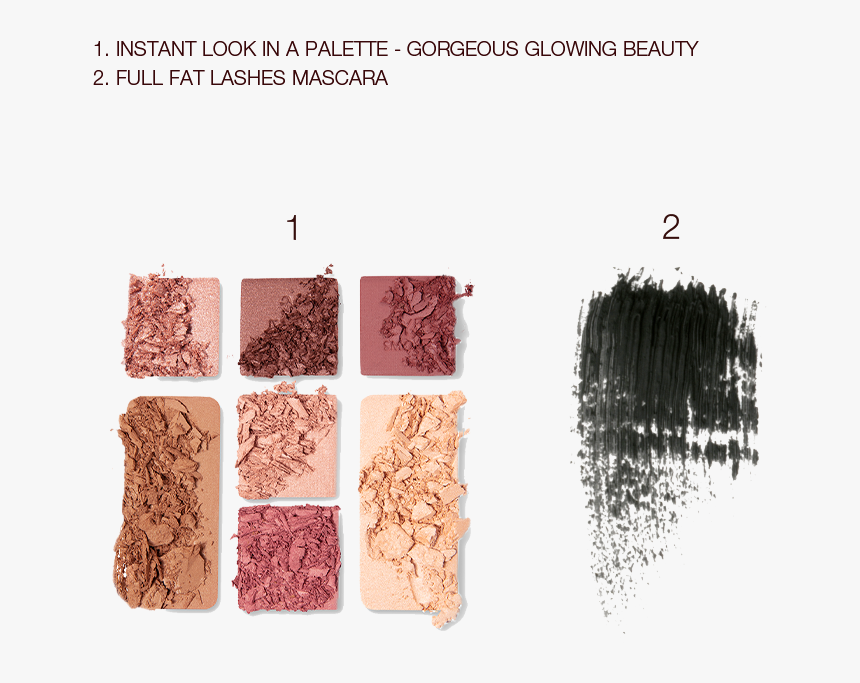Gorgeous Glowing Makeup Kit Swatch Shot - Charlotte Tilbury Instant Look In A Palette Stoned, HD Png Download, Free Download