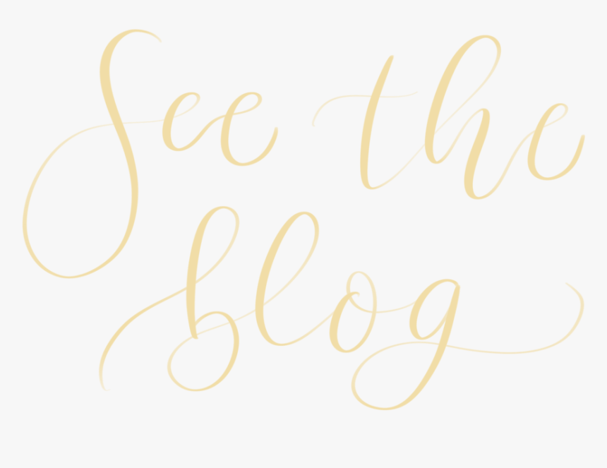 See The Blog - Calligraphy, HD Png Download, Free Download