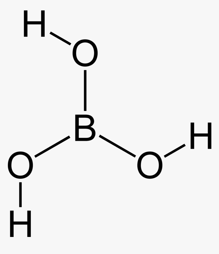 Structure Boric Acid, HD Png Download, Free Download