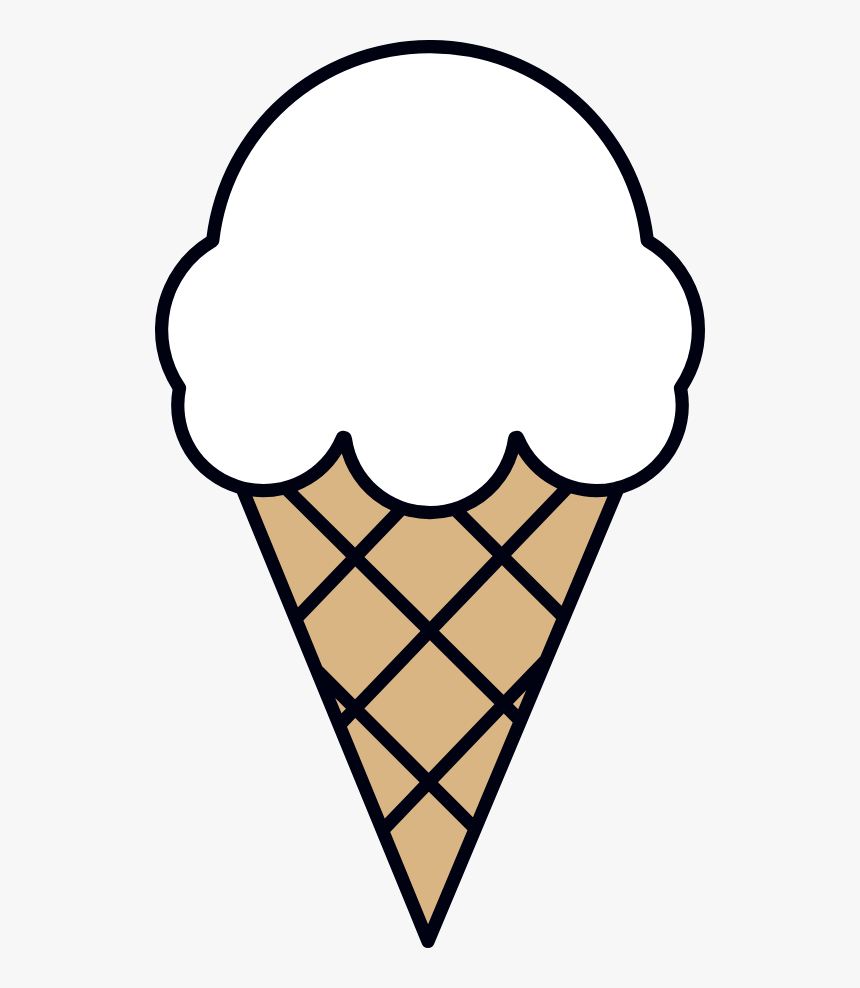 Vanilla Ice Cream Cone Clip Art, HD Png Download, Free Download