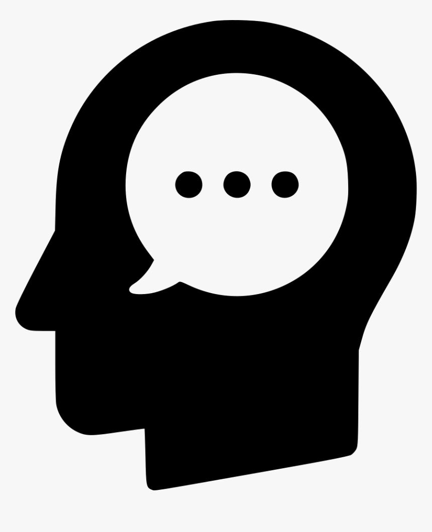 Message Head Think Sms Communication Monologue User - Money Head Icon, HD Png Download, Free Download