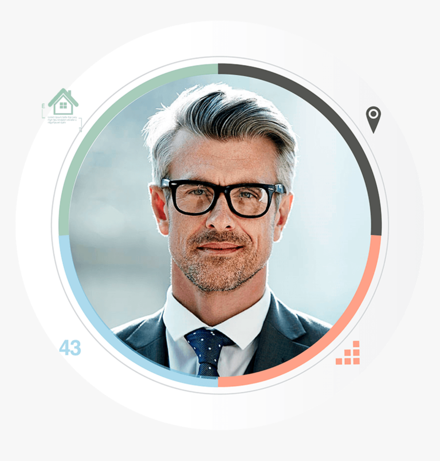 Le Inversionista Lentes - Business Man Grey Hair, HD Png Download, Free Download