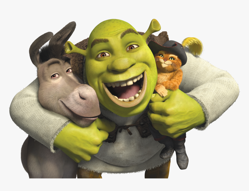 Win A Shrek Anniversary 4 Movie Collection On Blu Ray - Shrek Donkey Puss N Boots, HD Png Download, Free Download